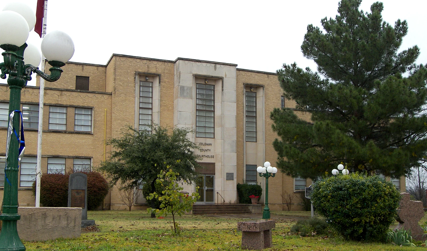 The Coleman County Courthouse in Coleman, Texas, United States was built in 1884 and completely remodeled in 1952.