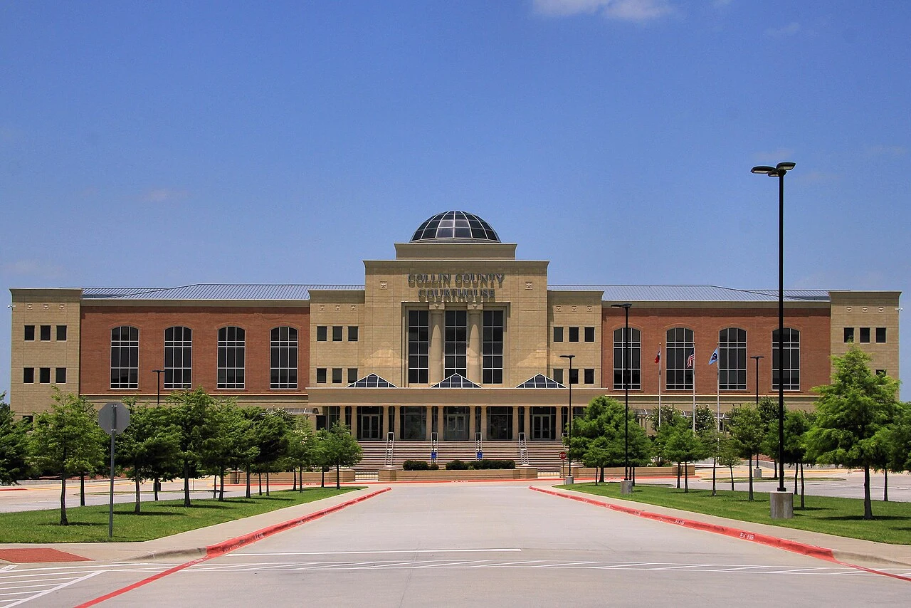 The Collin County Courthouse in McKinney, Texas, United States.
