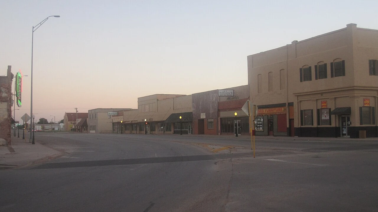 I took photo with Canon camera in Anson, TX.