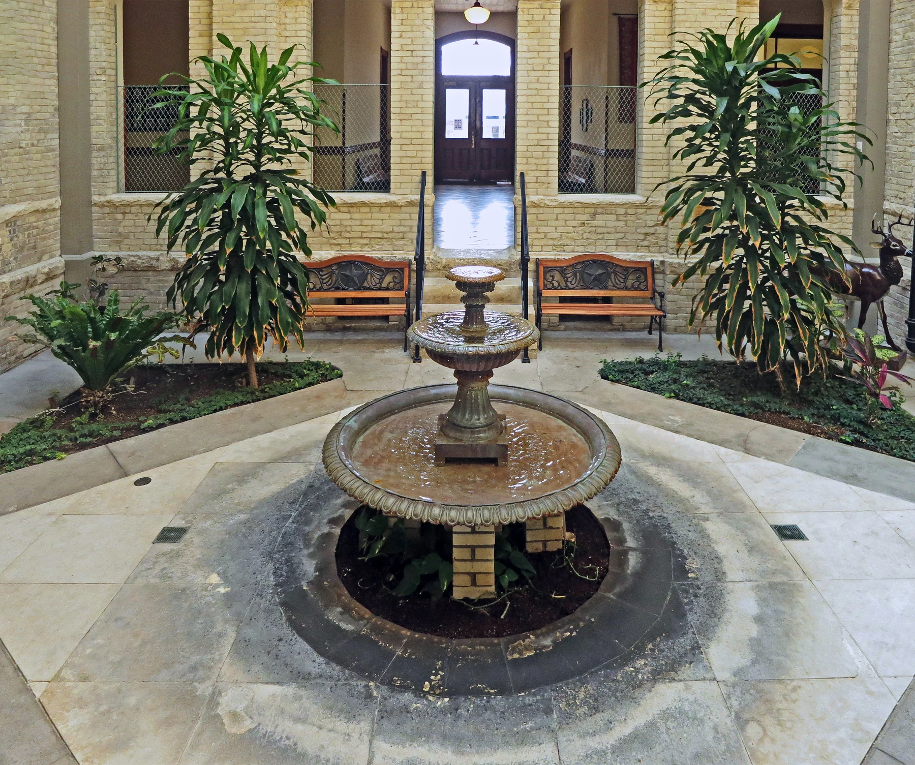 Atrium inside the Fayette County Texas Courthouse