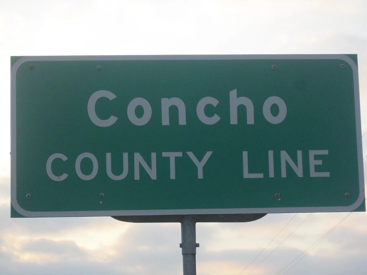 I took photo in Concho County, TX, with Canon camera.