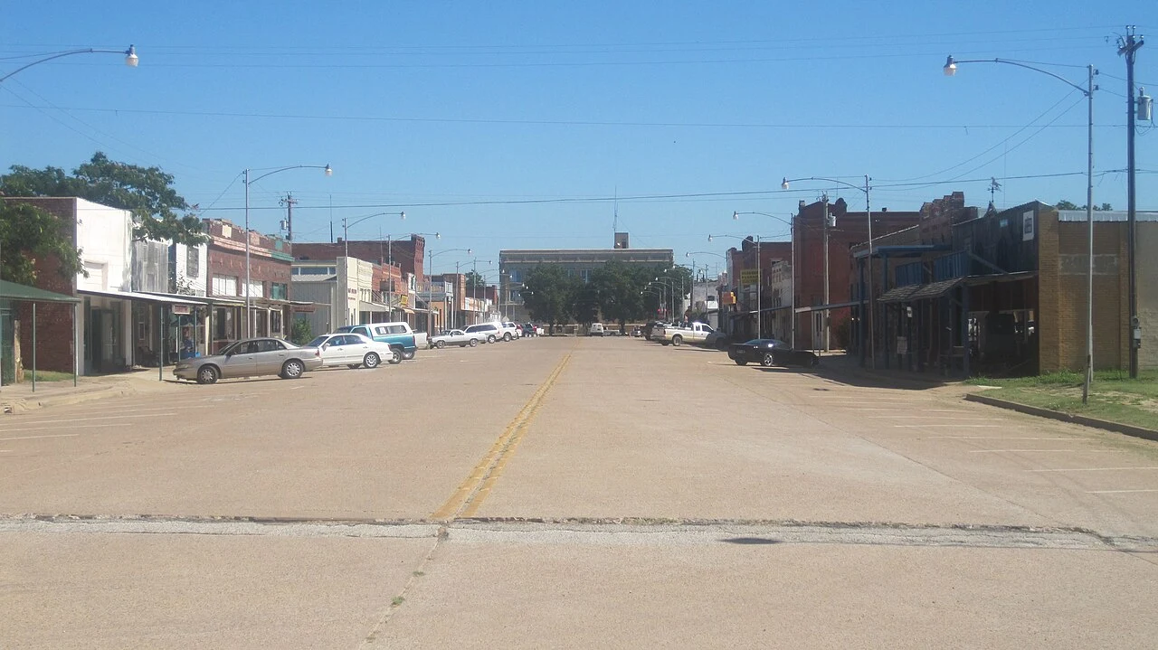 I took photo with Canon camera in Baird, TX.