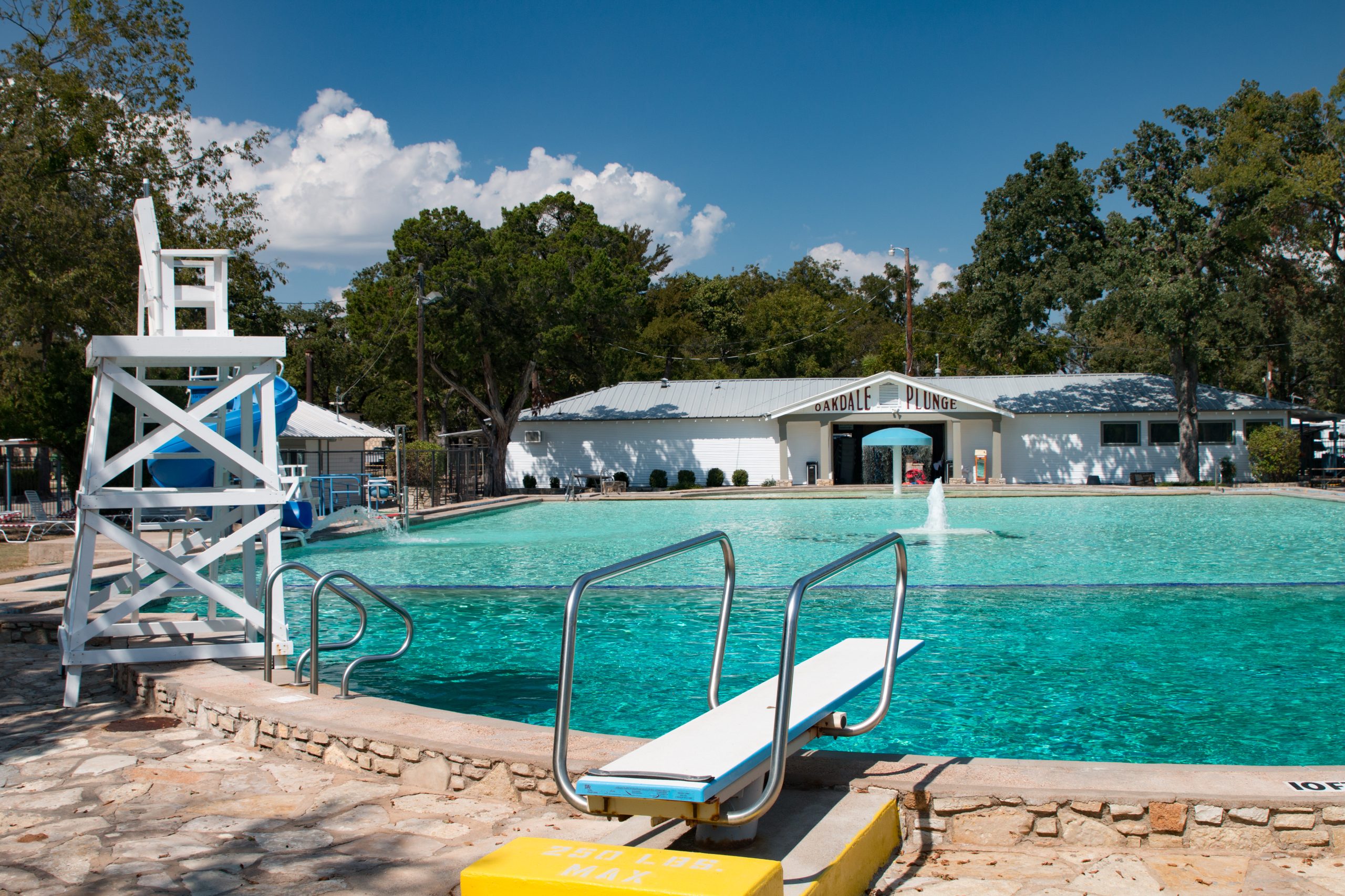 Swimming Pool at historic Oakdale Park in Glen Rose, Texas