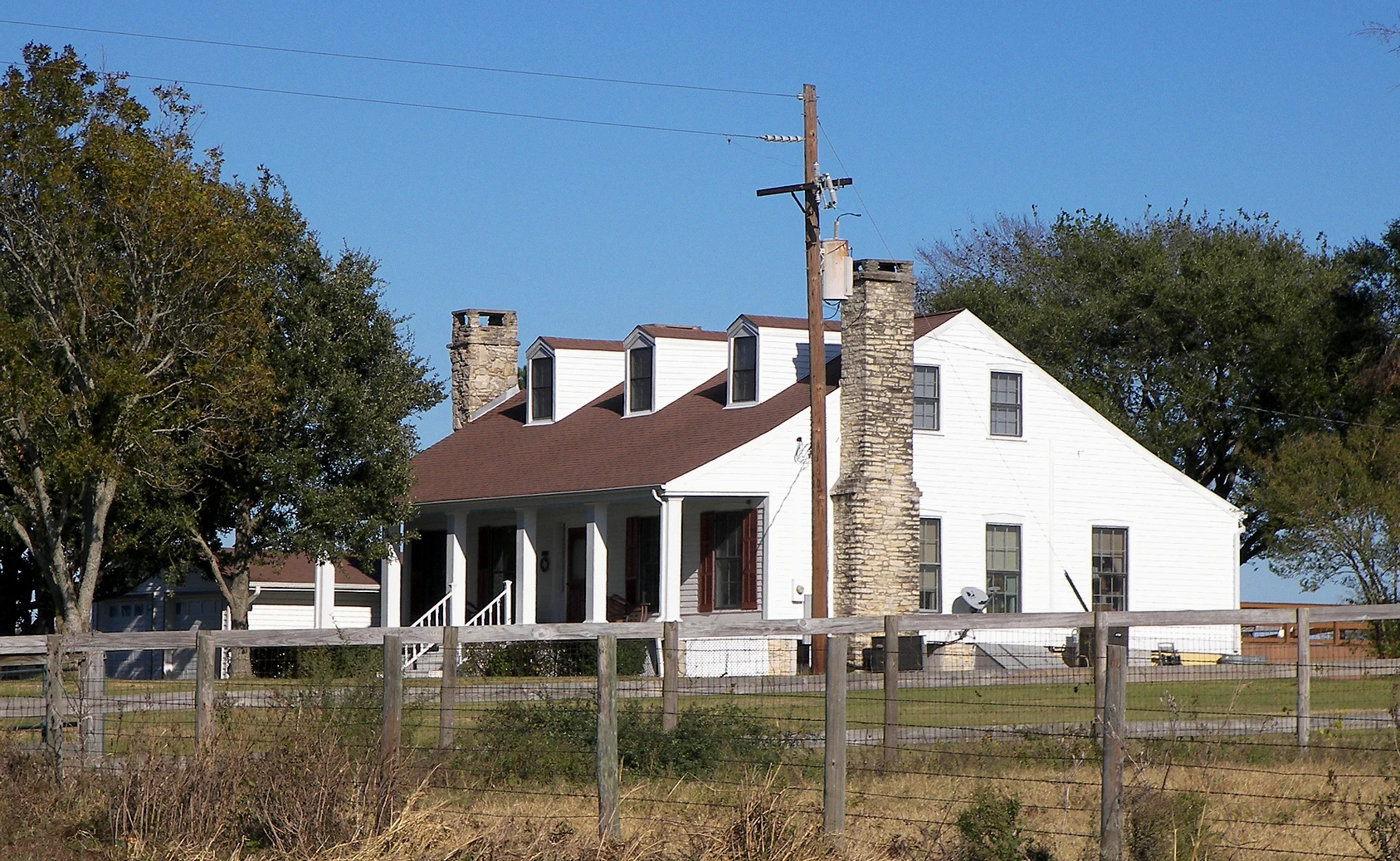 The Foster House in Grimes County, Texas, United States was built in 1859. The house was listed on the National Register of Historic Places on September 8, 1980.