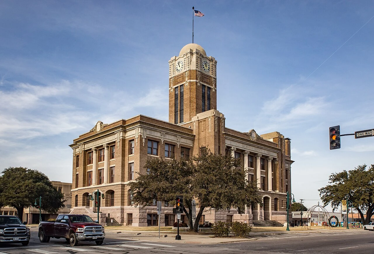 Johnson County Courthouse in Cleburne, Texas