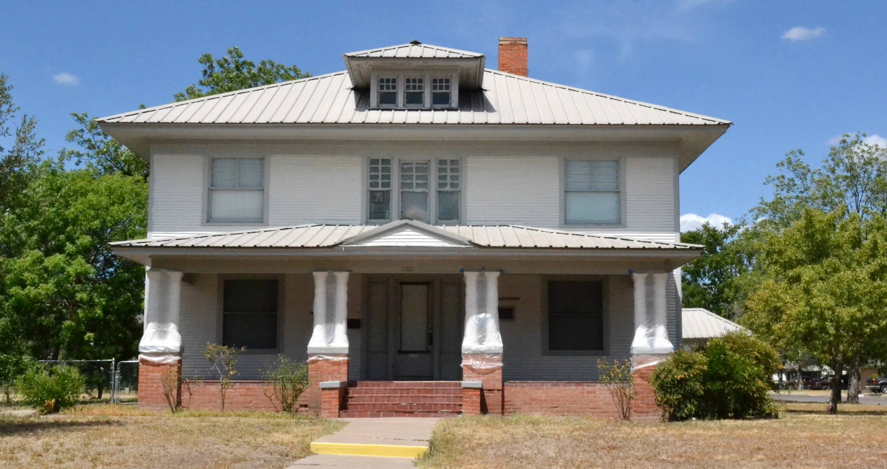 The Clayton House in San Angelo, Texas. Listed on the National Register of Historic Places.