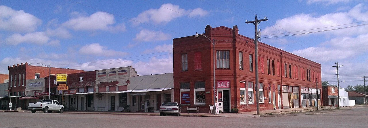 Buildings in downtown Baird Texas