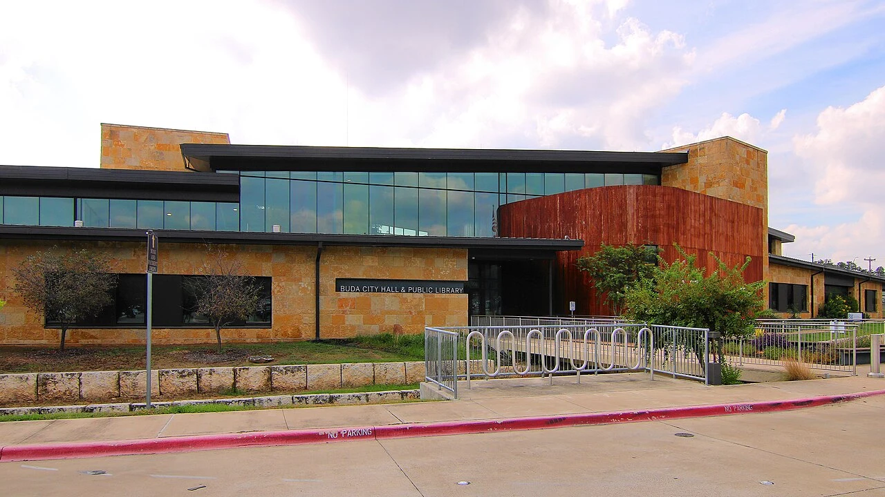 The City Hall and Public Library of Buda, Texas , United States opened in 2018.