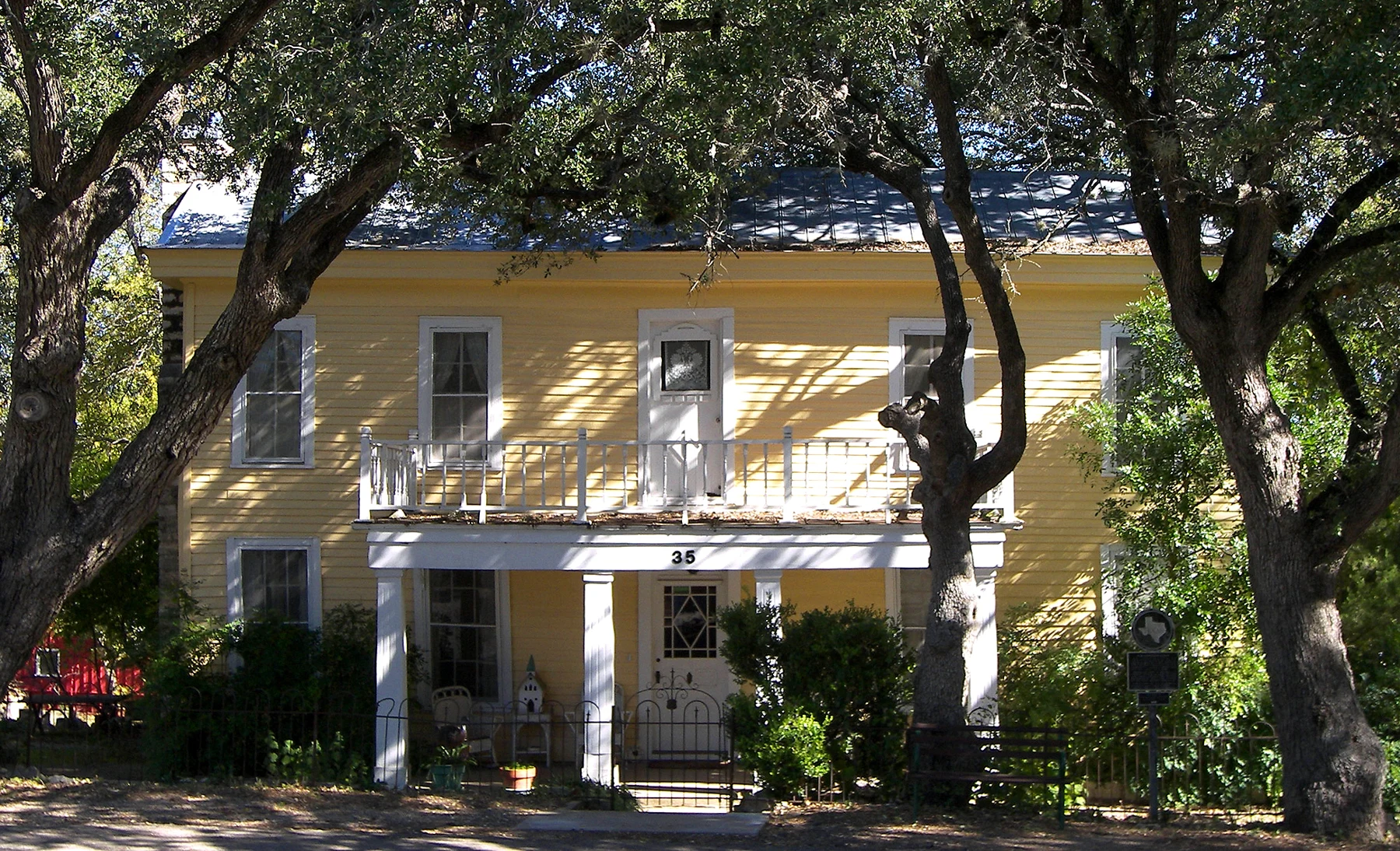 The Anderson House and Store, built in 1860 by James B. Anderson, in Salado, Texas, United States. The house was designated a Recorded Texas Historic Landmark in 1965 and listed on the National Register of Historic Places on April 5, 1983.