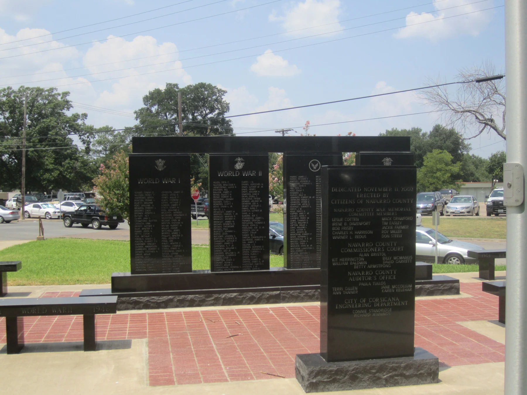 I took photo with Canon camera in Corsicana, TX.