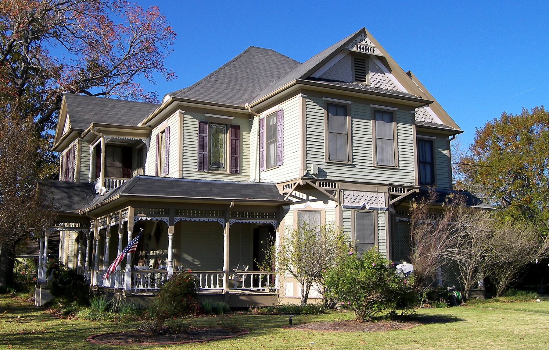 The Steele House, Navasota, Texas, United States. The house was listed on the National Register of Historic Places on June 13, 1978.