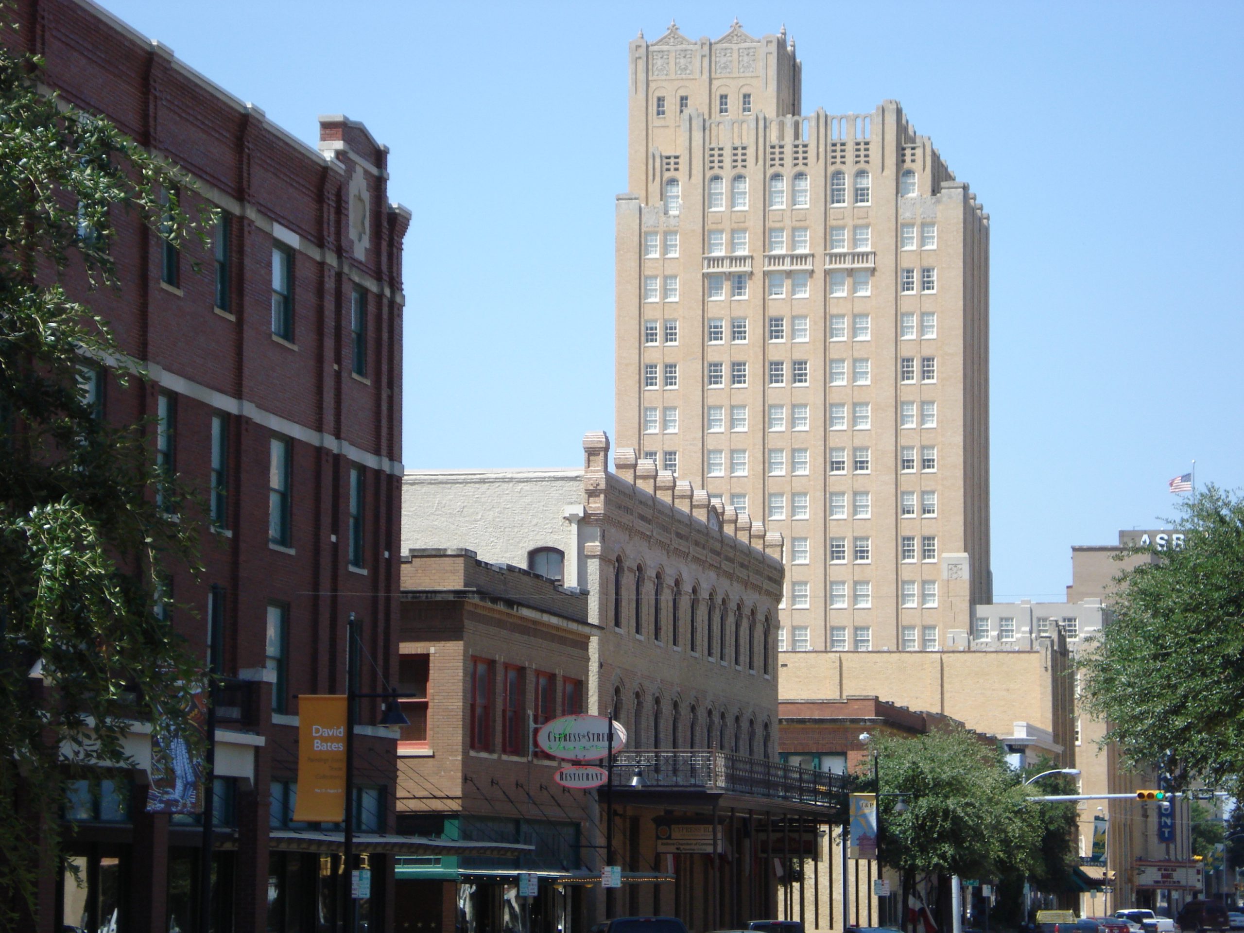 Historic Downtown Abilene, Texas, United States. This is an image of a place or building that is listed on the National Register of Historic Places in the United States of America . Its reference number is 91001811 ( Wikidata ).