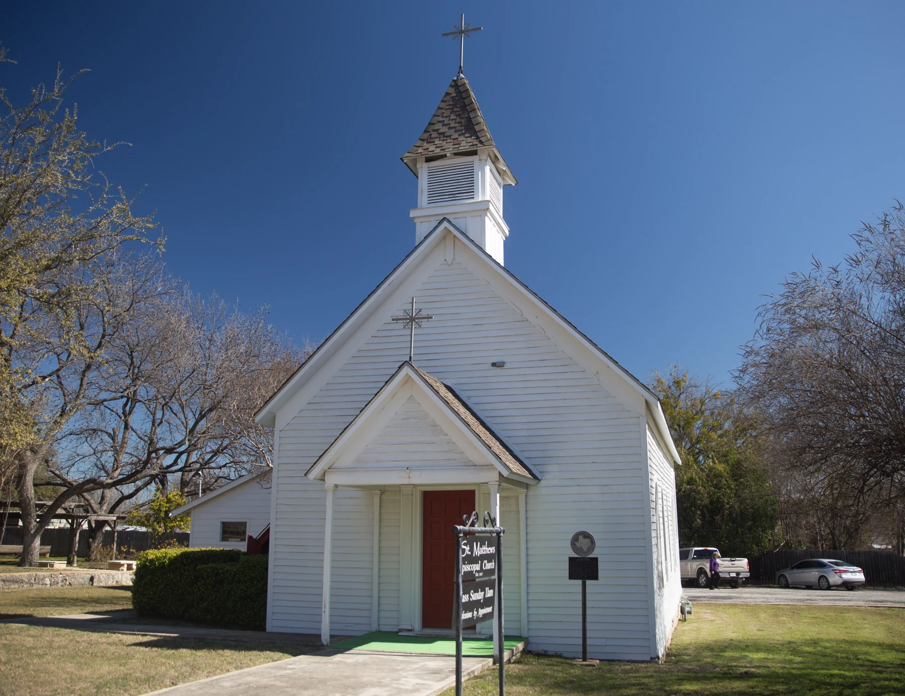 St. Matthews Episcopal Church is located at 410 North Austin Street in Comanche, Texas