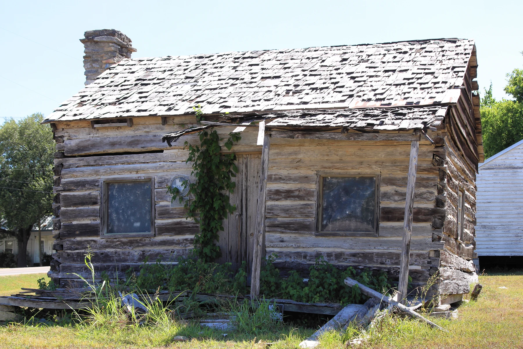 The Steinhagen Log Cabin in Anderson, Texas, United States was built before 1860. It was designated a Recorded Texas Historic Landmark in 1965.