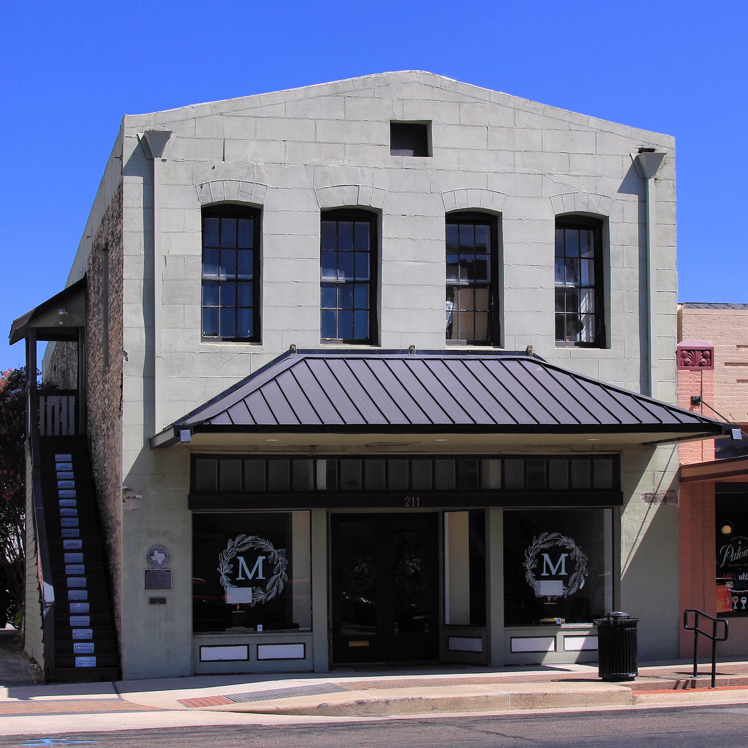 The Leake Building in Navasota, Texas, United States was designated a Recorded Texas Historic Landmark in 1978.