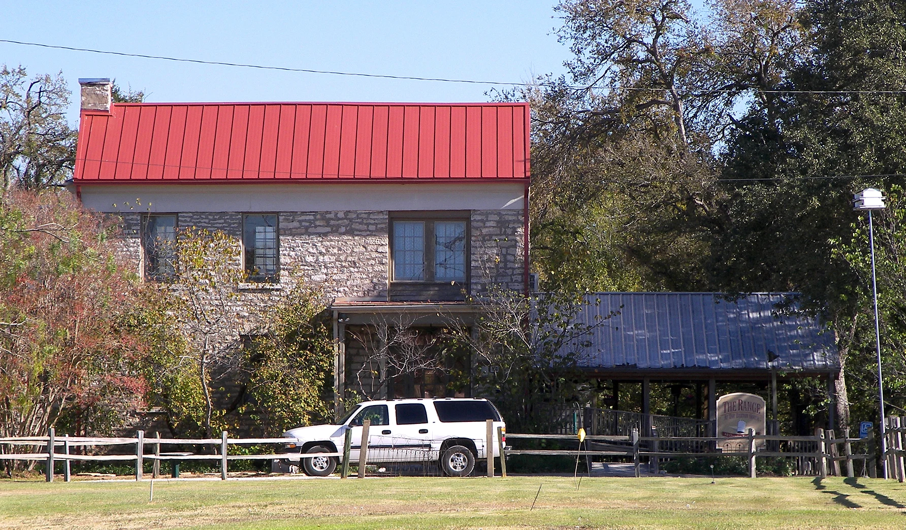 The Barton House in Salado, Texas, United States. The masonry house, built in 1866, was listed on the National Register of Historic Places on April 5, 1983.