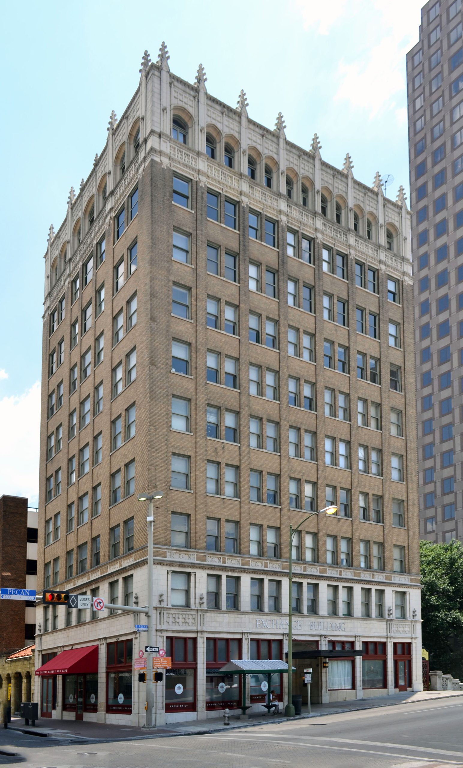 Builder's Exchange Building, San Antonio, Texas. Listed on the National Register of Historic Places.