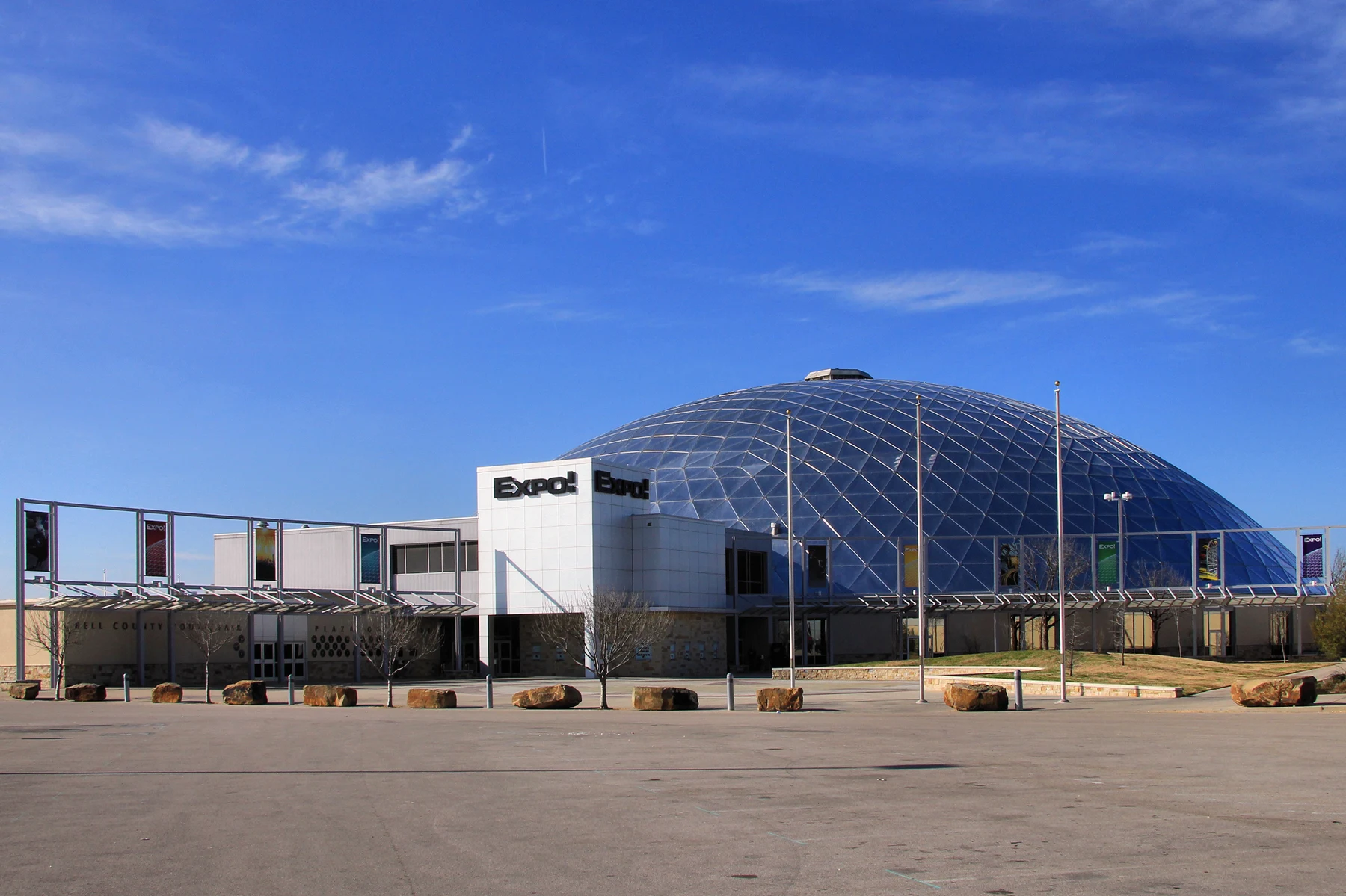 The Bell County Expo Center located in Bell County, Texas, United States. A new roof on the dome was installed in late 2013.