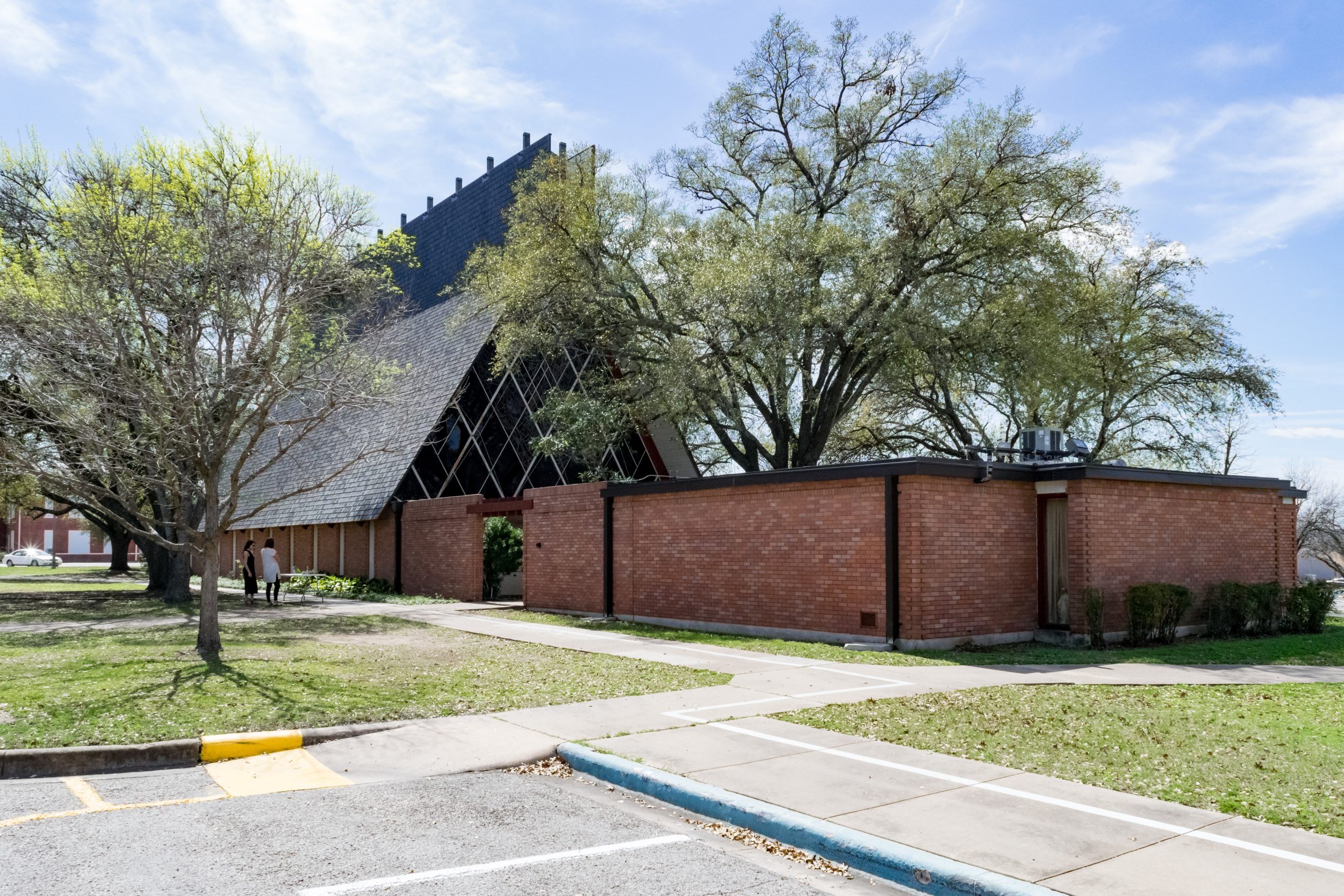 Exterior of NRHP item All Faiths Chapel, in 2018.