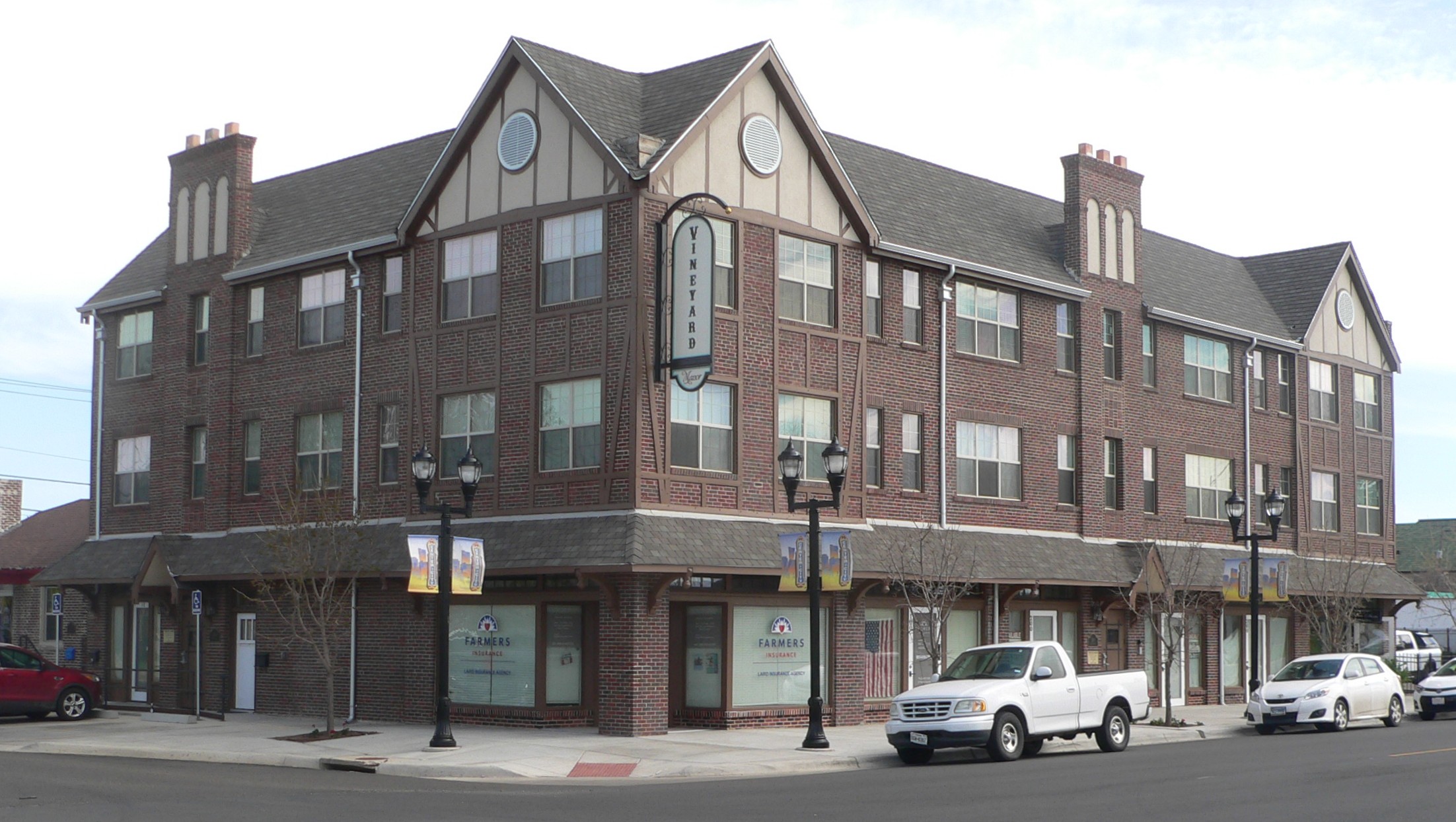 Vineyard Manor, located at 1201 Polk Street in Amarillo, Texas; seen from the northwest.