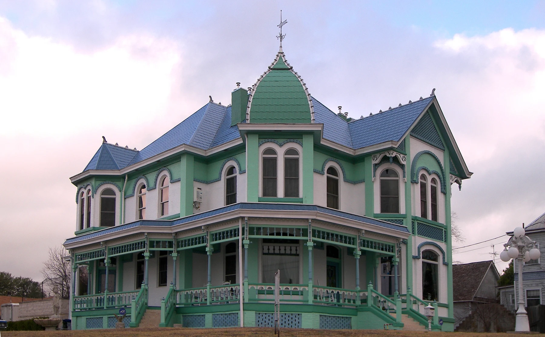 The Dr. Taylor Hudson House located in Belton, Texas, United States. The building was listed on the National Register of Historic Places on December 26, 1990.