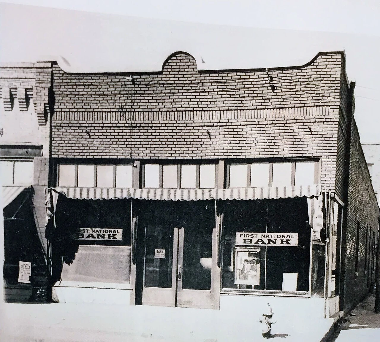 First National Bank of Cisco as it would have looked in 1927