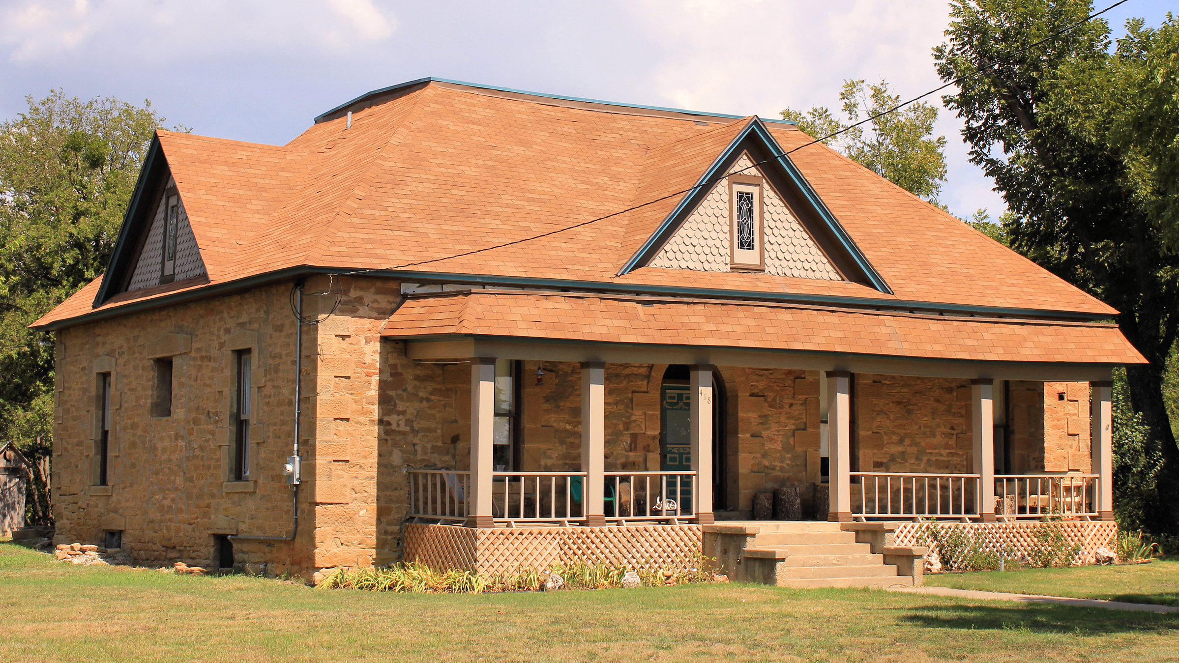 The Greenleaf Fisk House in Brownwood, Texas, United States was built in 1878. The house was listed on the National Register of Historic Places on February 25, 2004.