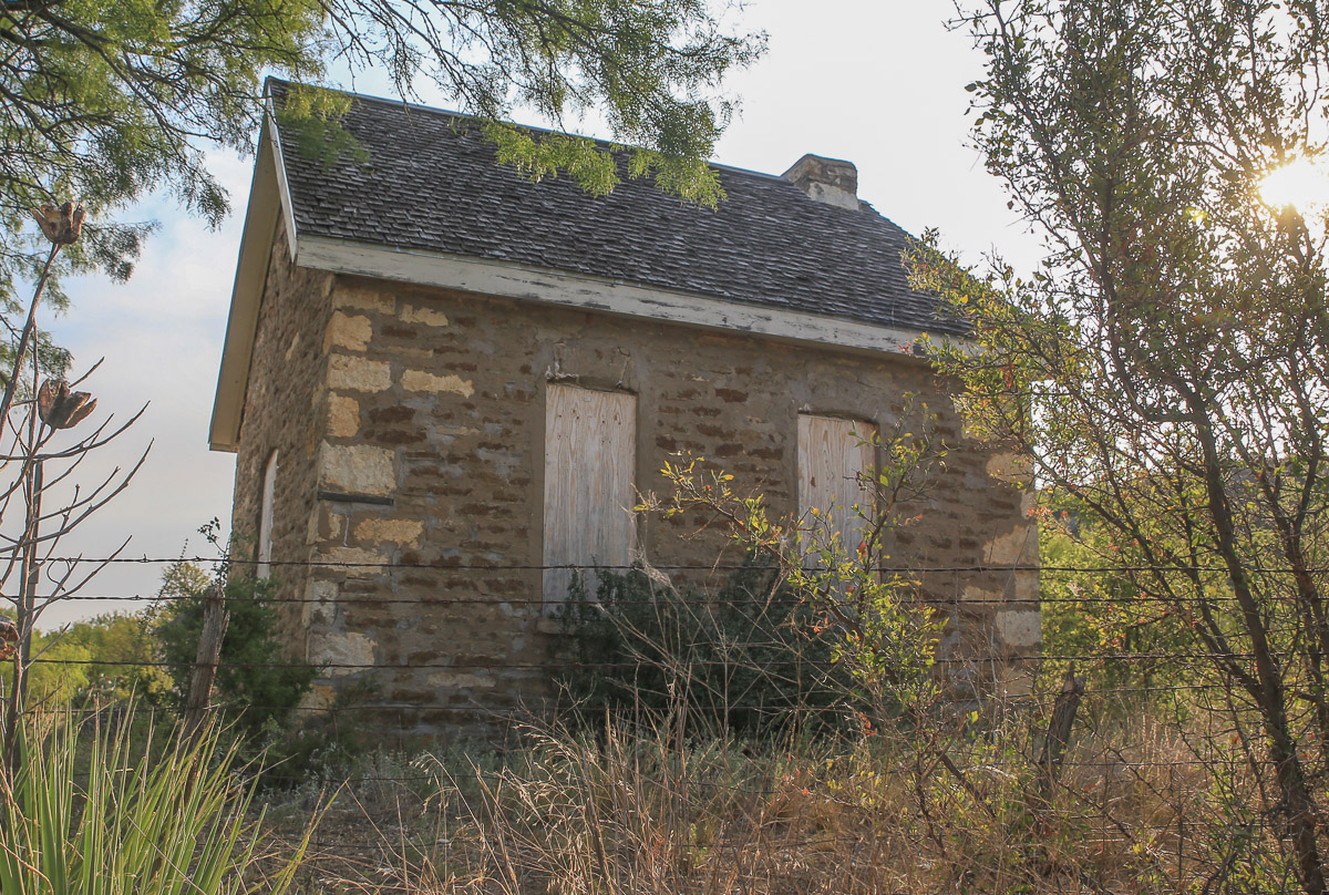 Old Rock House is located outside Santa Anna, Texas