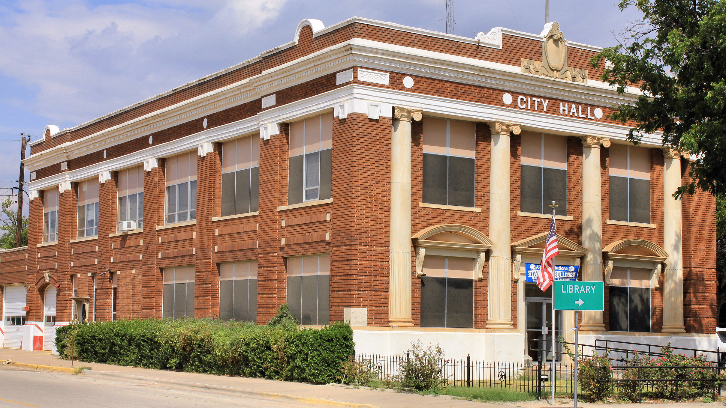 The Stamford City Hall. The building was listed on the National Register of Historic Places on September 24, 1986.