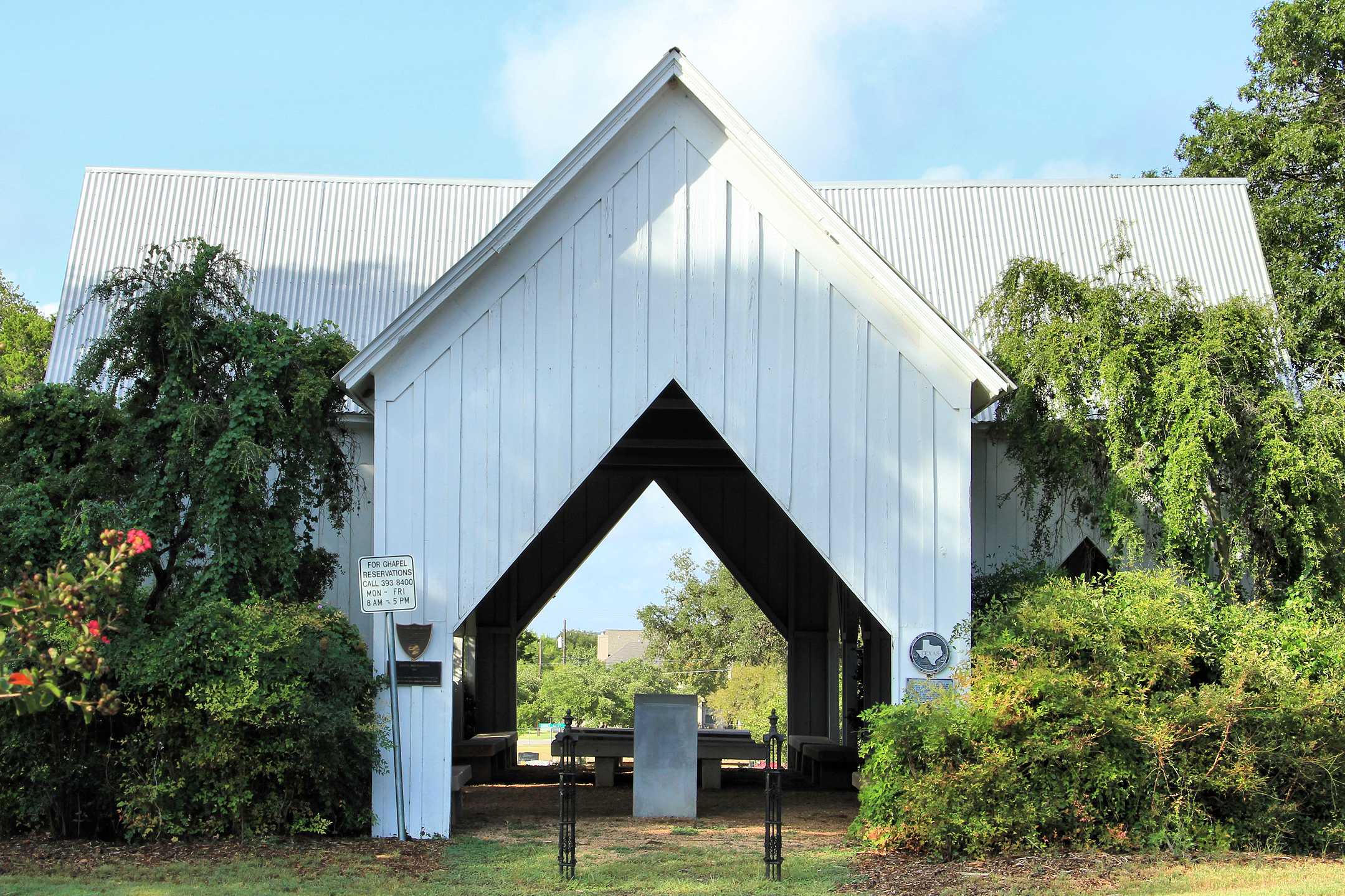 Cemetery Chapel in the San Marcos Cemetery in San Marcos, Texas, United States. The structure was designated a Recorded Texas Historic Landmark in 1973 and listed on the National Register of Historic Places on December 1, 1983.