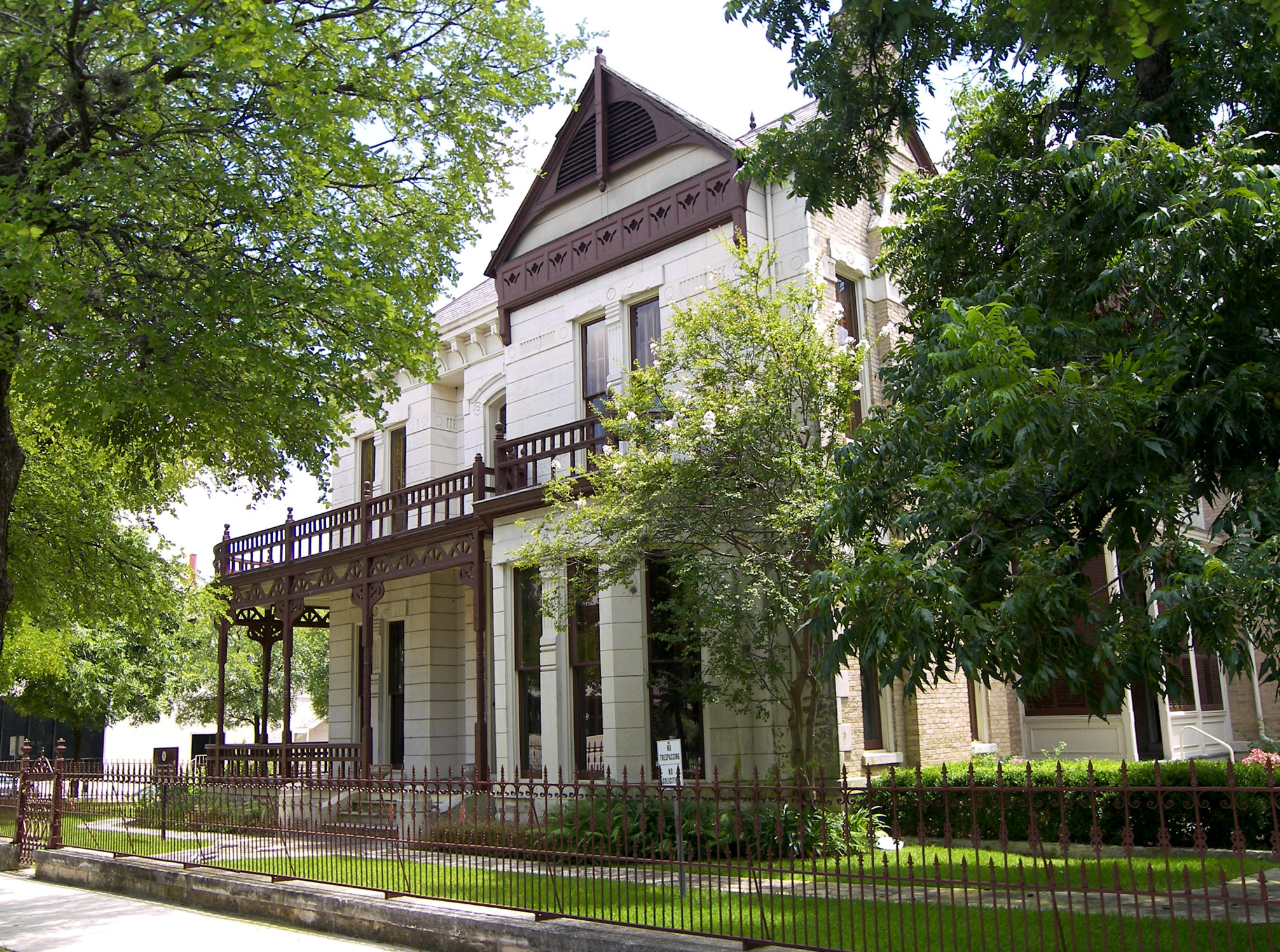 The Henry Hirshfeld House located at 303 W. 9th St, Austin, Texas, United States. The house was designated a Recorded Texas Historic Landmark in 1962 and listed on the National Register of Historic Places on April 13, 1973