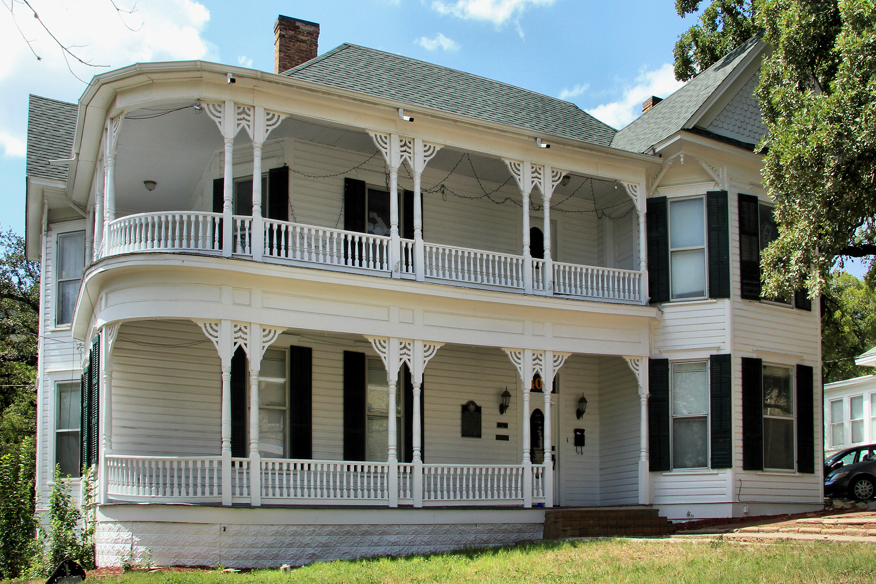 The Goforth-Harris House in San Marcos, Texas, United States was built in 1905. The house was listed on the National Register of Historic Places on August 26, 1983 and designated a Recorded Texas Historic Landmark in 2008.
