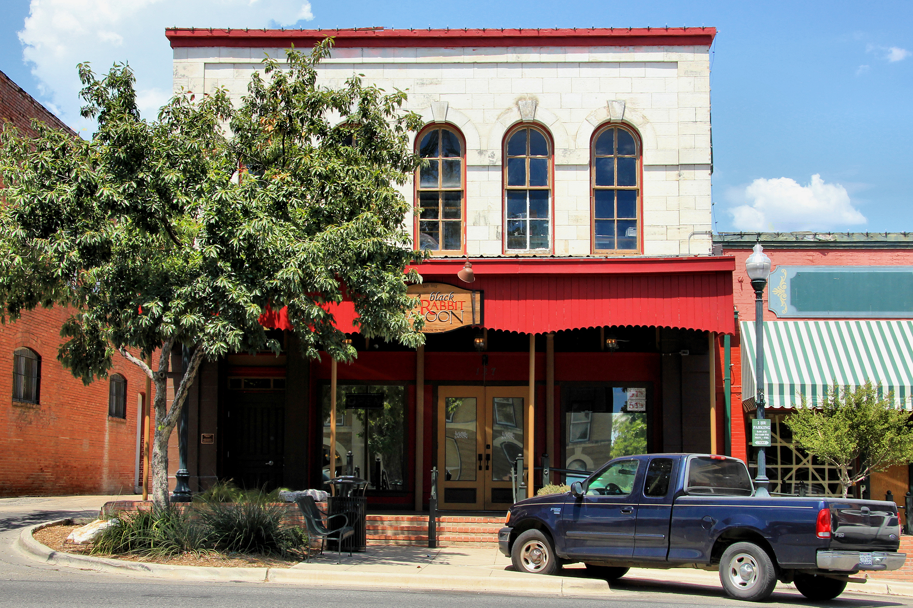 The Hardy-Williams Building in the 100 block of East Hopkins Street in San Marcos, Texas, United States was built prior to 1886. The building was listed on the National Register of Historic Places on August 26, 1983. It was also listed as a contributing property to the Hays County Courthouse Historic District on September 10, 1992.