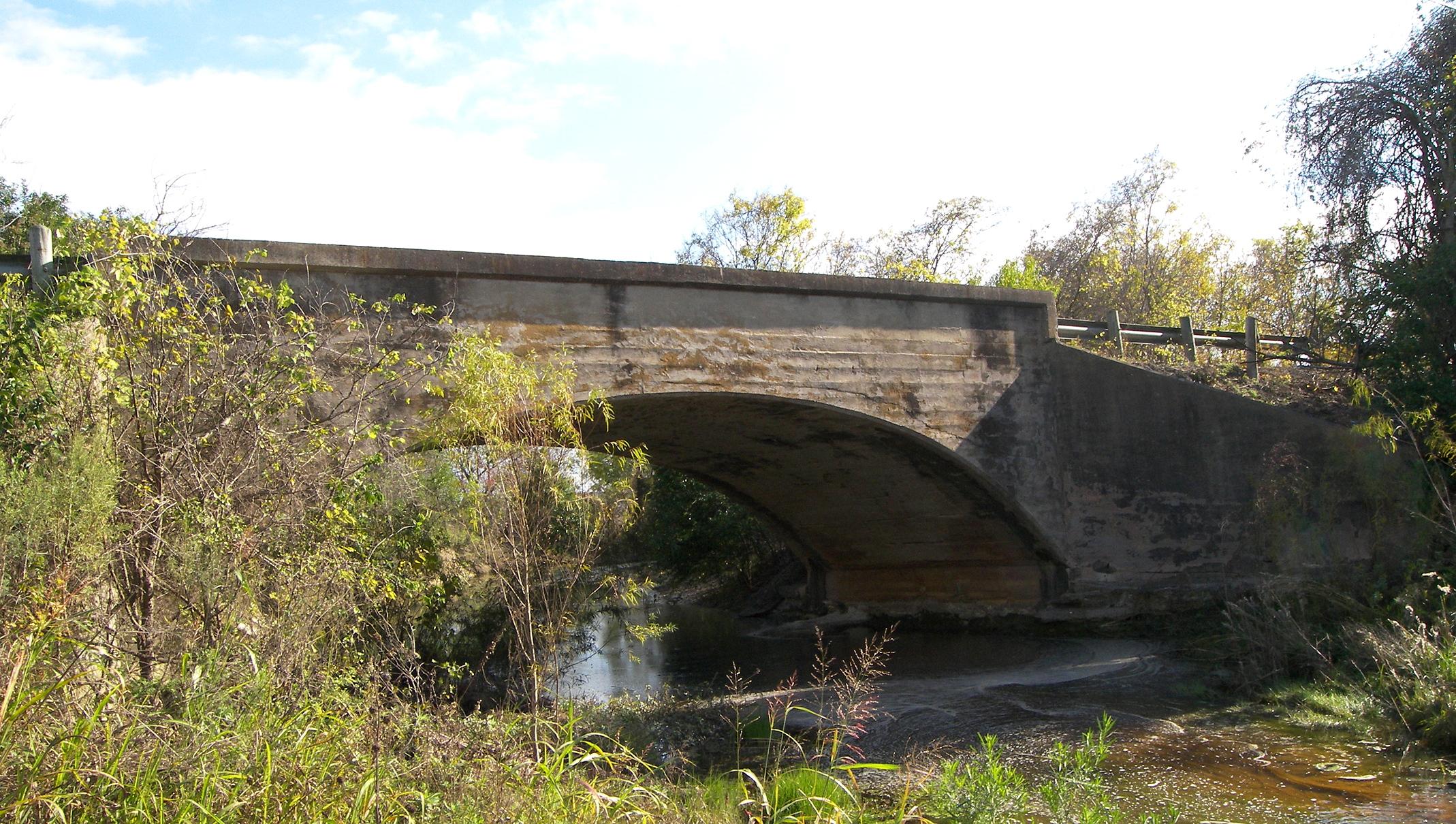 The Bunton Branch Bridge located in Hays County, Texas, United States. The property was listed on the National Register of Historic Places on February 19, 2002 and designated a Recorded Texas Historic Landmark in 2012.
