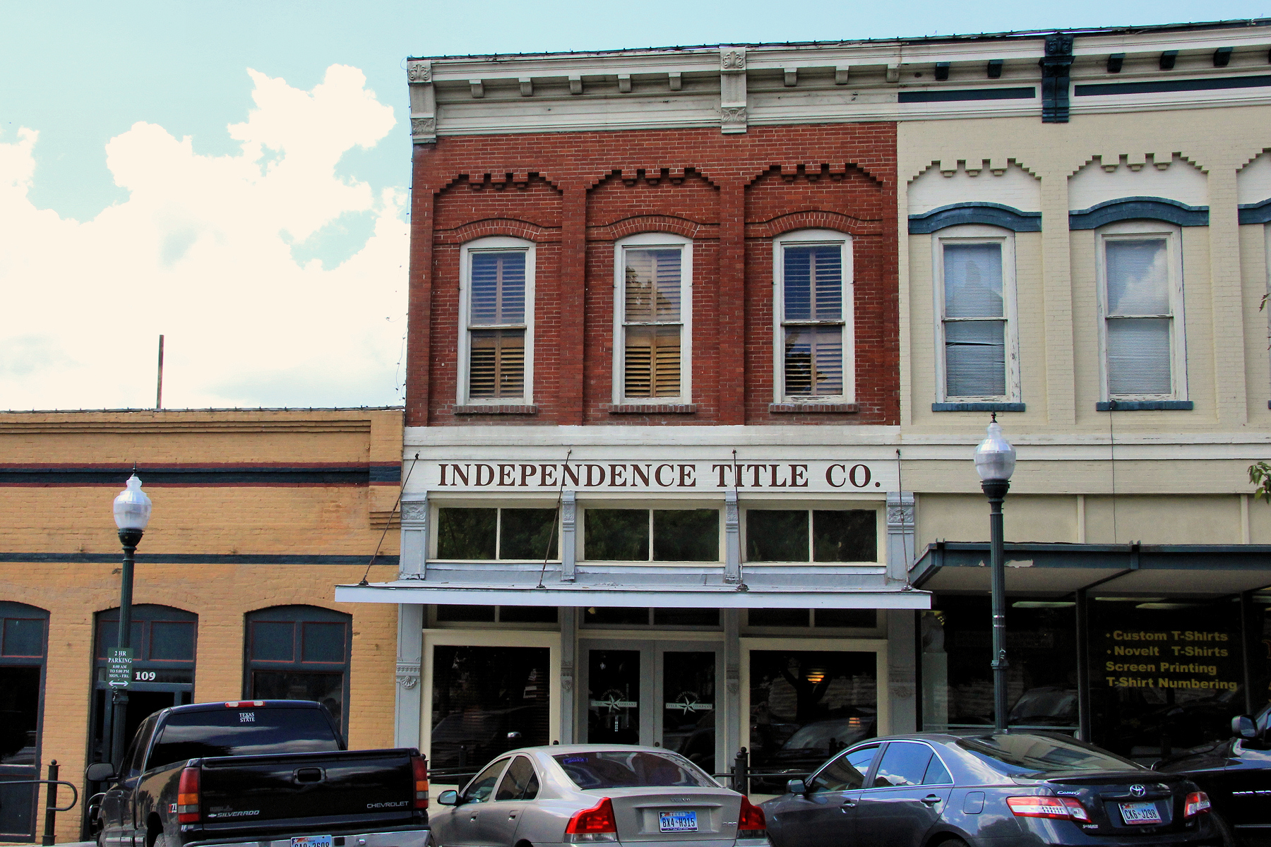 The McKie-Bass Building in the 100 block of North Guadalupe Street in San Marcos, Texas, United States. The building was listed on the National Register of Historic Places on December 1, 1983. It is also a contributing building to the Hays County Courthouse Historic District in San Marcos, Texas, United States. The district was listed on the National Register of Historic Places on August 26, 1983.