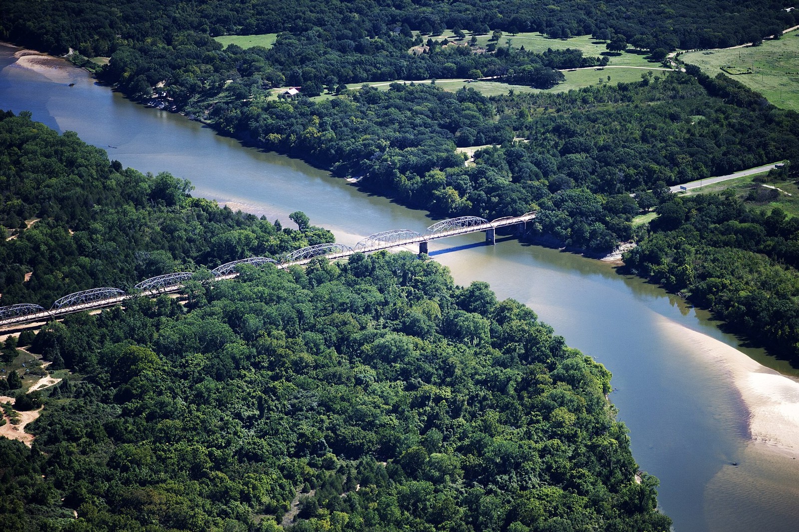 Red River bridge near Bonham — Fannin County, Texas