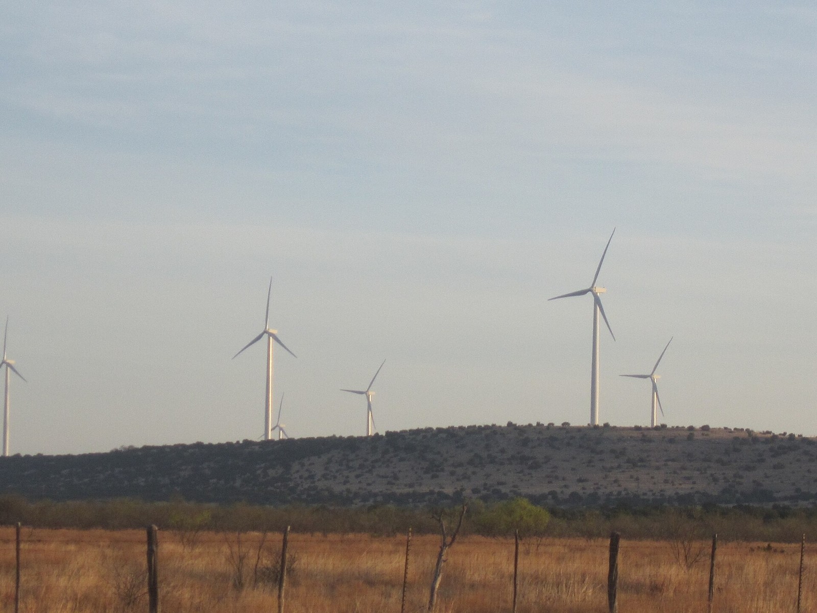 Wind turbines south of Sterling City, TX — Sterling County, Texas